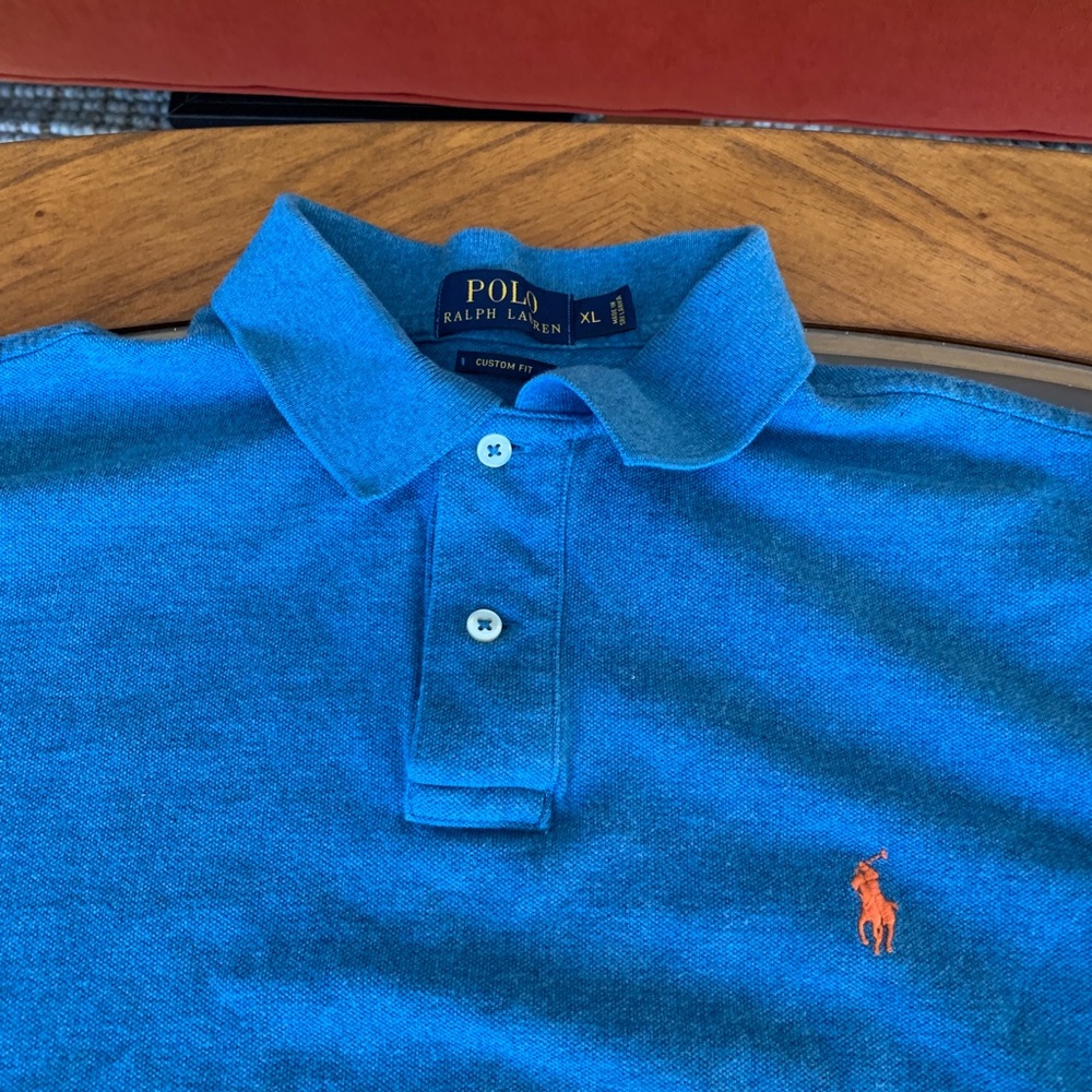 Polo by RL - Blue Polo - Size XL